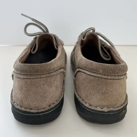 Birkenstock Womens Pasadena Lace Up Shoes Sz EU 38 US 7-7.5 Tan Suede Moccasins - Picture 5 of 12